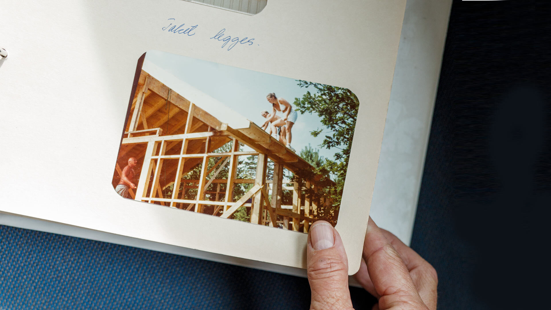 Bilde i fotoalbum av taklegging